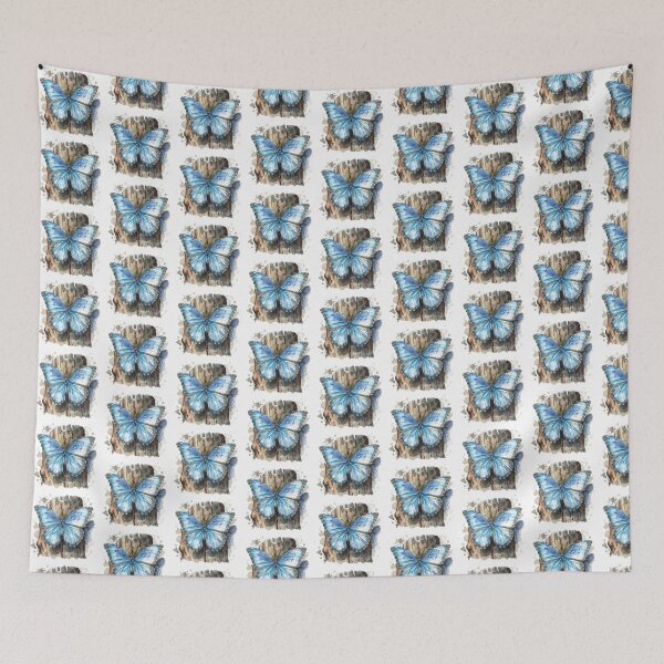Item preview, Blue Butterfly | Elegant Nature Aesthetic Art designed and sold by Mandayartstudio.