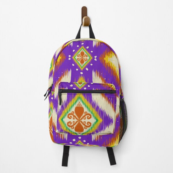 Item preview, Purple abstract geometric ikat pattern. designed and sold by Aesthetic shapes design.