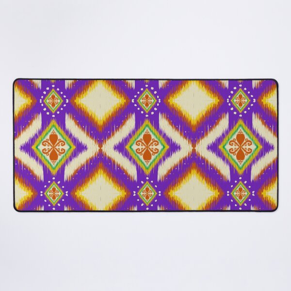 Item preview, Purple abstract geometric ikat pattern. designed and sold by Aesthetic shapes design.
