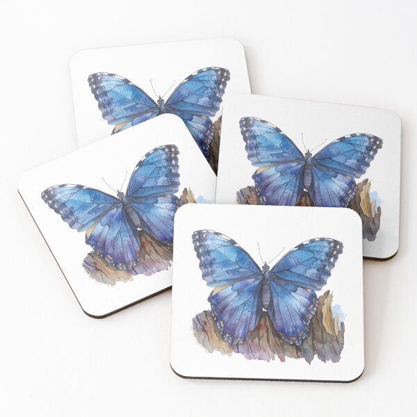 Item preview, Blue Butterfly | Elegant Nature Aesthetic Art designed and sold by Mandayartstudio.
