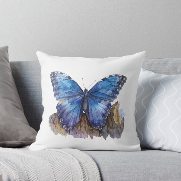 Item preview, Blue Butterfly | Elegant Nature Aesthetic Art designed and sold by Mandayartstudio.