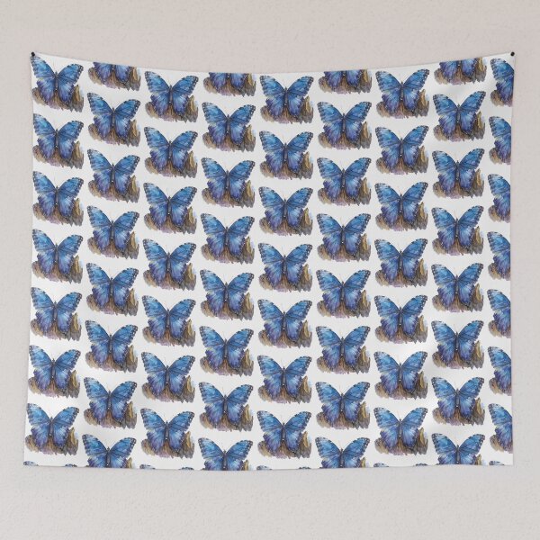 Item preview, Blue Butterfly | Elegant Nature Aesthetic Art designed and sold by Mandayartstudio.