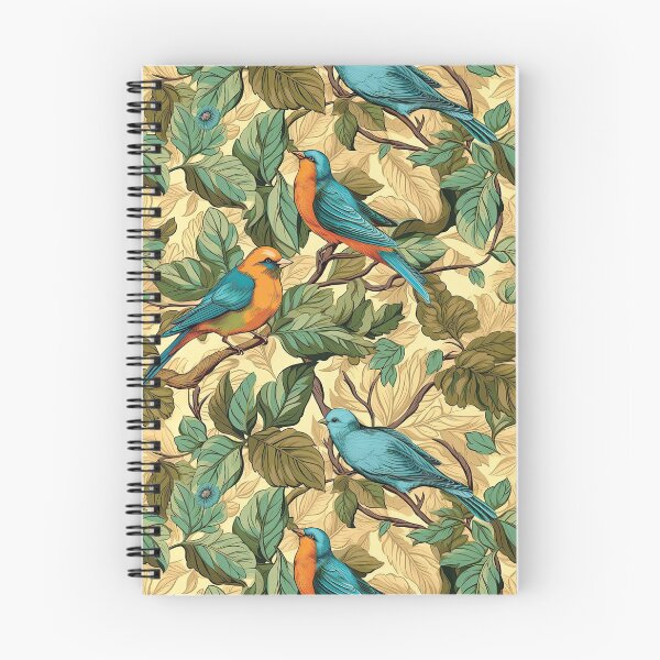 Item preview, Vintage Bird Engraving: Antique Botanical Ornithology Hatching Silhouette and Wild Birds Fan Art Poster designed and sold by benja-08.