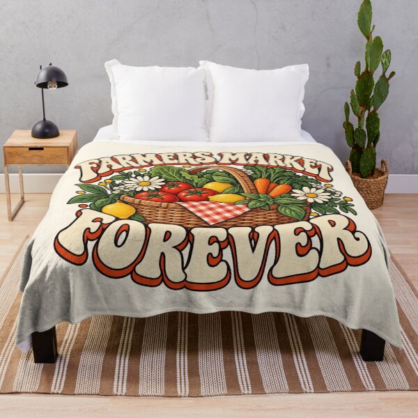 Item preview, Farmers Market Forever Retro Produce Design designed and sold by Mostafa Studio.