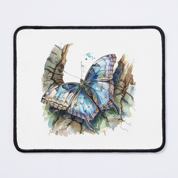 Item preview, Blue Butterfly | Elegant Nature Aesthetic Art designed and sold by Mandayartstudio.