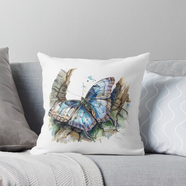 Item preview, Blue Butterfly | Elegant Nature Aesthetic Art designed and sold by Mandayartstudio.