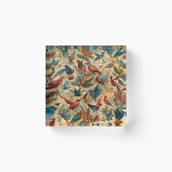 Item preview, Vintage Bird Engraving: Antique Botanical Ornithology Hatching Silhouette and Wild Birds Fan Art Poster designed and sold by benja-08.