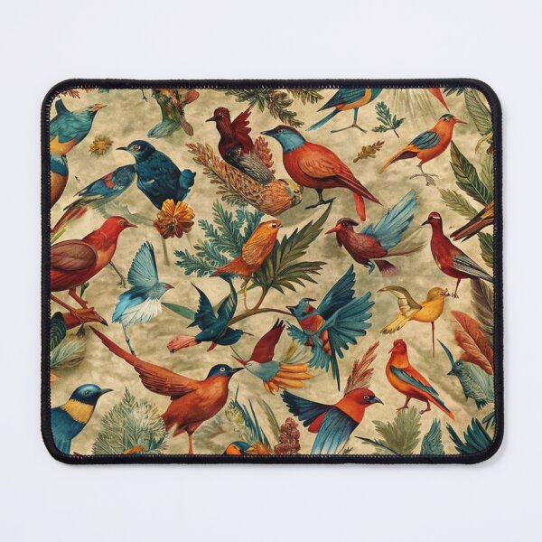 Item preview, Vintage Bird Engraving: Antique Botanical Ornithology Hatching Silhouette and Wild Birds Fan Art Poster designed and sold by benja-08.