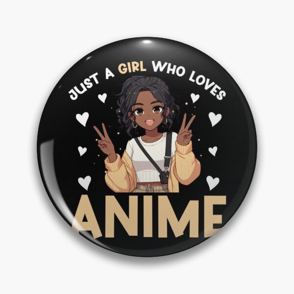 Item preview, Just A Girl Who Loves Anime Merch African American Afro designed and sold by alice12S56.