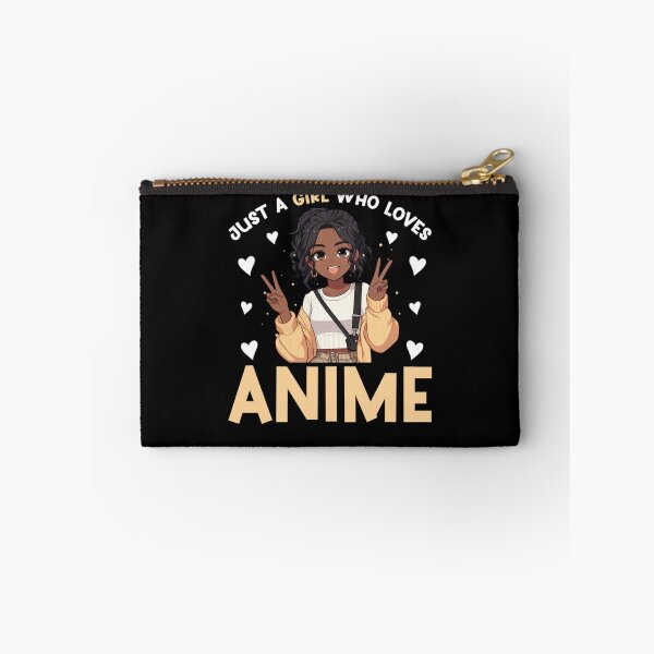 Item preview, Just A Girl Who Loves Anime Merch African American Afro designed and sold by alice12S56.