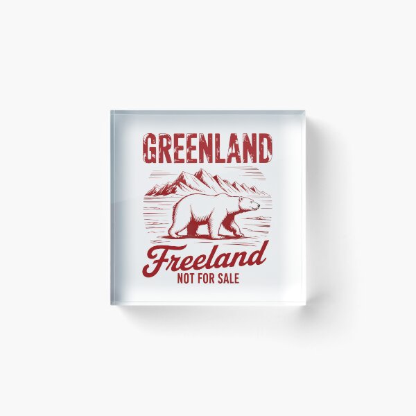 Item preview, Greenland Freeland Not For Sale – Polar Bear Vintage Print designed and sold by LoFizzy.
