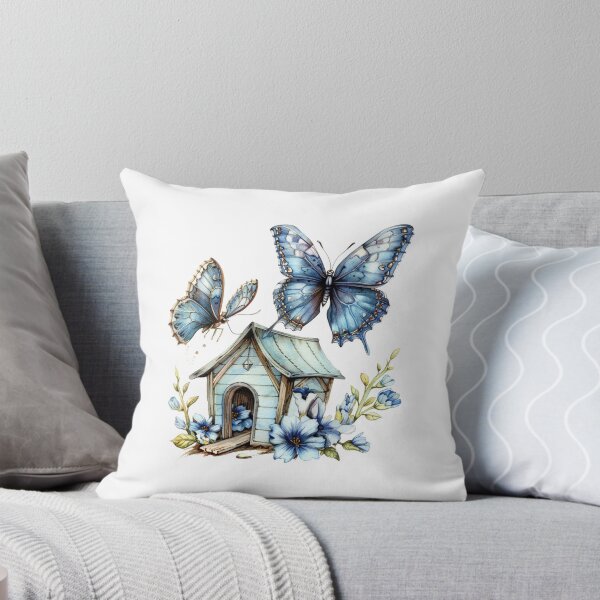 Item preview, Blue Butterfly | Elegant Nature Aesthetic Art designed and sold by Mandayartstudio.