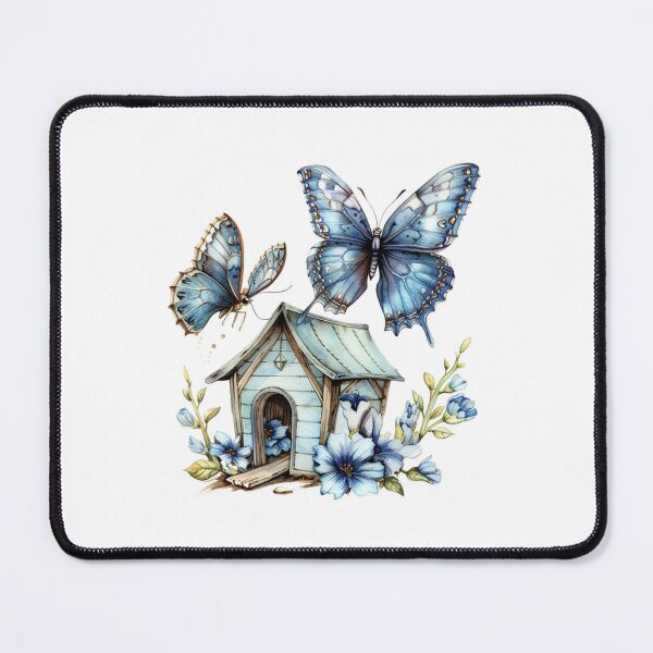 Item preview, Blue Butterfly | Elegant Nature Aesthetic Art designed and sold by Mandayartstudio.