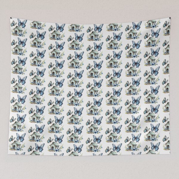 Item preview, Blue Butterfly | Elegant Nature Aesthetic Art designed and sold by Mandayartstudio.