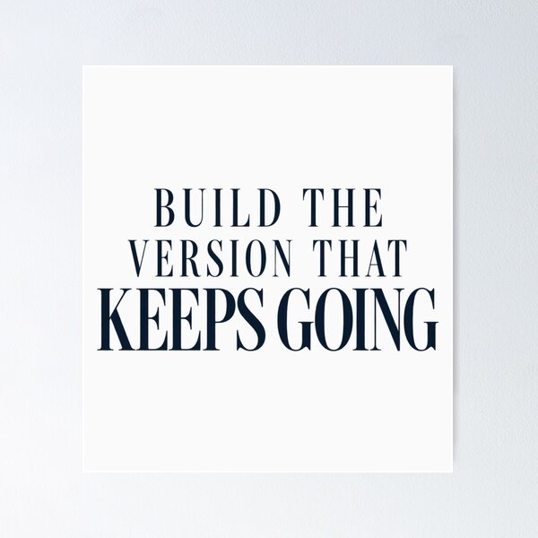 Item preview, Build The Version That Keeps Going Minimal Fitness Tee designed and sold by PhylonBoxx.