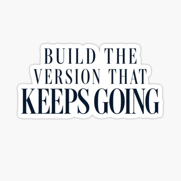 Item preview, Build The Version That Keeps Going Minimal Fitness Tee designed and sold by PhylonBoxx.