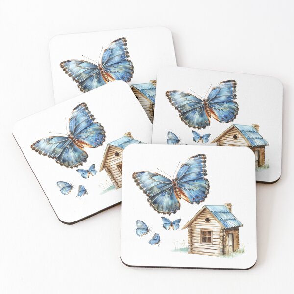 Item preview, Blue Butterfly | Elegant Nature Aesthetic Art designed and sold by Mandayartstudio.