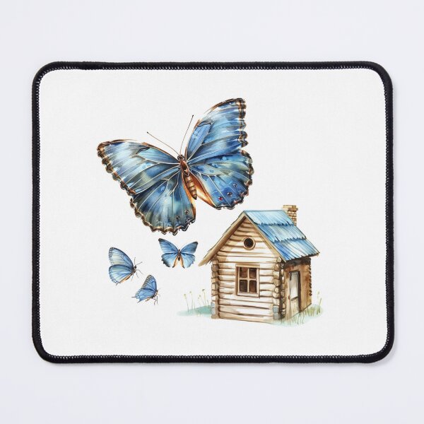 Item preview, Blue Butterfly | Elegant Nature Aesthetic Art designed and sold by Mandayartstudio.