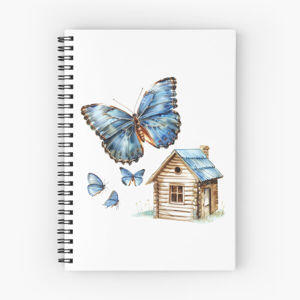 Item preview, Blue Butterfly | Elegant Nature Aesthetic Art designed and sold by Mandayartstudio.