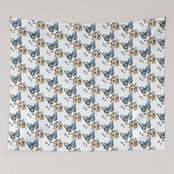 Item preview, Blue Butterfly | Elegant Nature Aesthetic Art designed and sold by Mandayartstudio.