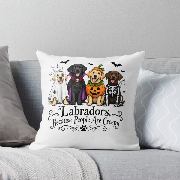 Item preview, Labradors Because People are Creepy Halloween Dogs Costume designed and sold by alice12S56.