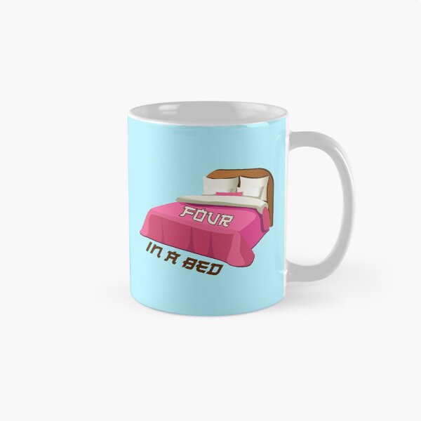 Item preview, Four In A Bed (on Aqua) designed and sold by PawsitiveMum3.