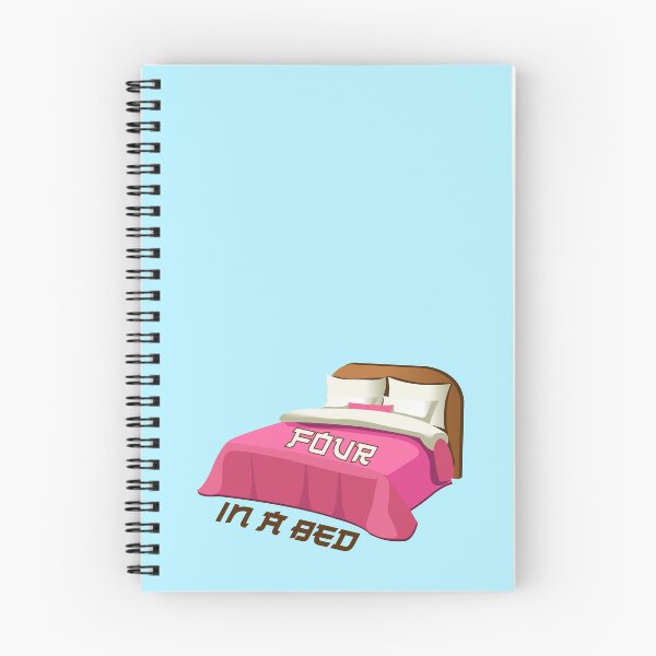 Item preview, Four In A Bed (on Aqua) designed and sold by PawsitiveMum3.