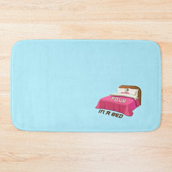 Item preview, Four In A Bed (on Aqua) designed and sold by PawsitiveMum3.
