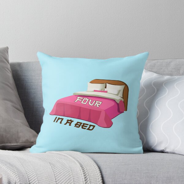 Item preview, Four In A Bed (on Aqua) designed and sold by PawsitiveMum3.