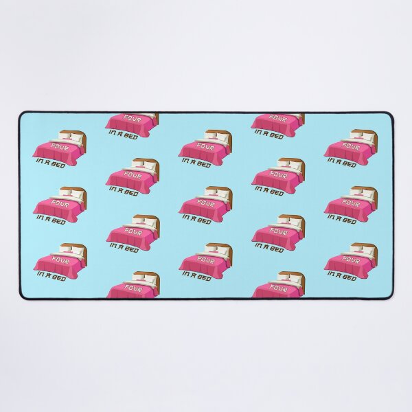 Item preview, Four In A Bed (on Aqua) designed and sold by PawsitiveMum3.