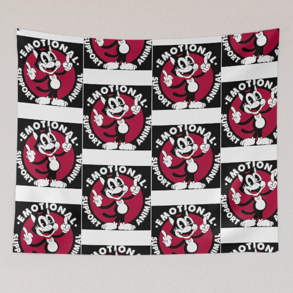 Item preview, Emotional Support Animal - Antisocial Cartoon Cat - Zero Fucks designed and sold by KadenStroman.