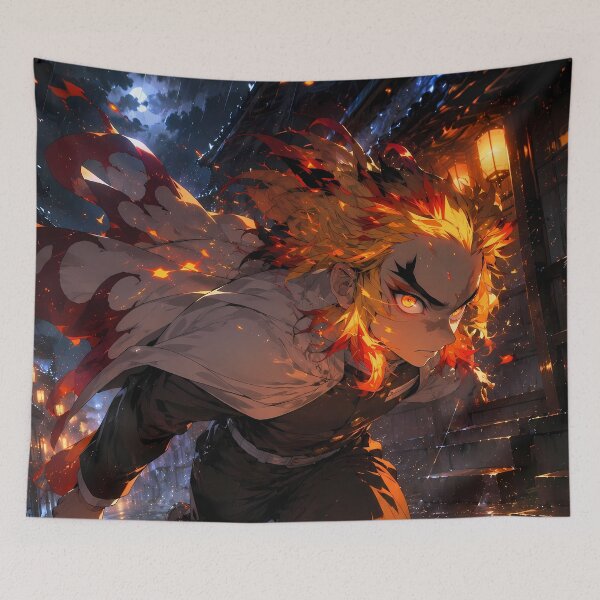 Item preview, Kyojuro Rengoku Demon Slayer Rainy Lantern Pursuit designed and sold by SolenneAzur.