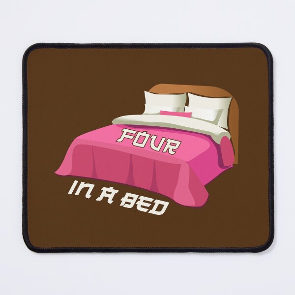 Item preview, Four In A Bed (on Dk. Brown) designed and sold by PawsitiveMum3.