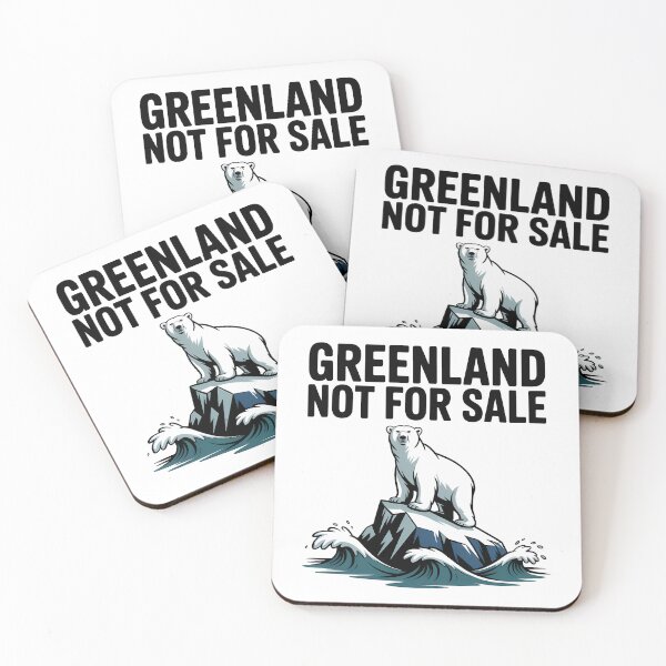 Item preview, Greenland not for Sale – Polar Bear Vintage Print designed and sold by LoFizzy.