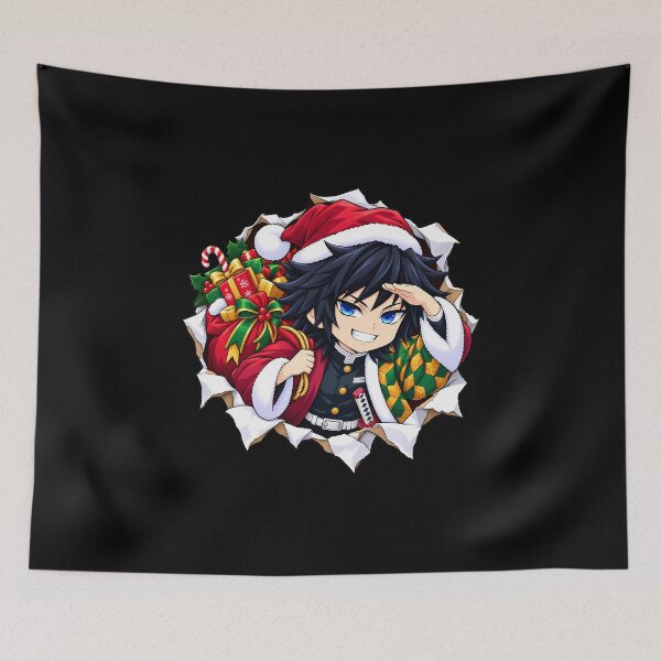 Item preview, Giyu Tomioka Demon Slayer Christmas Torn Paper Gift designed and sold by SolenneAzur.