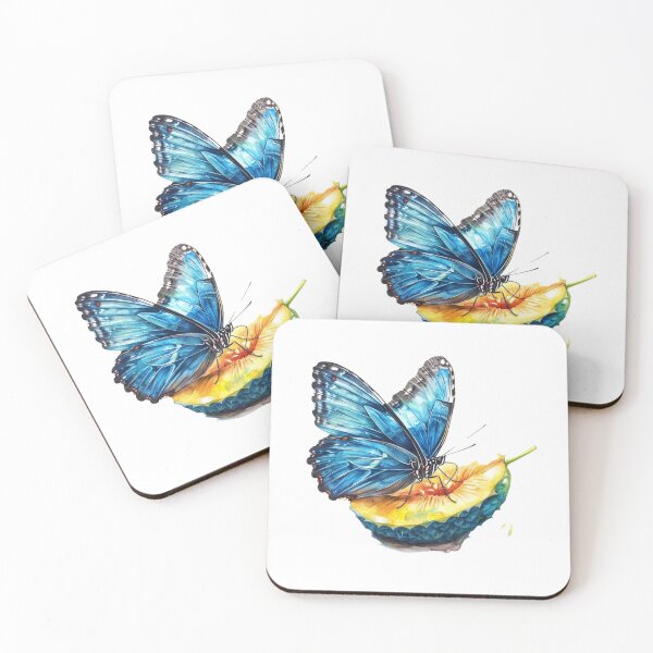 Item preview, Blue Butterfly | Elegant Nature Aesthetic Art designed and sold by Mandayartstudio.