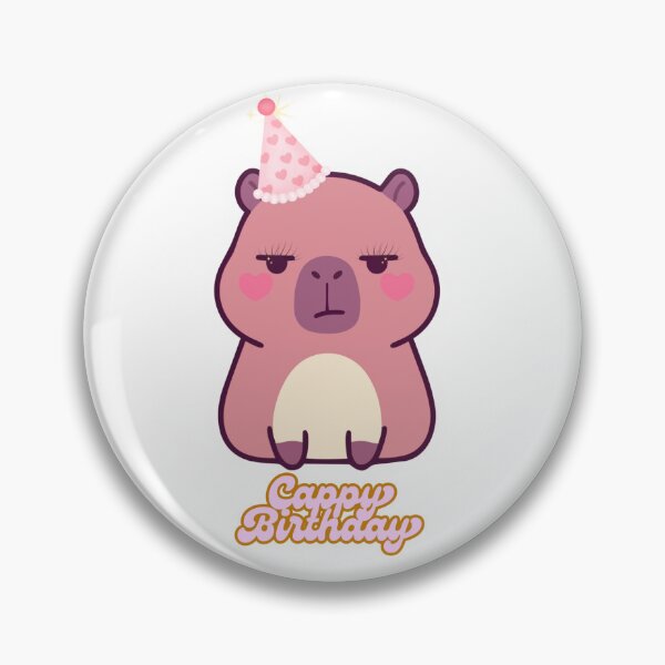 Item preview, Cappy Birthday with Eyelashes designed and sold by LittleGoodCo-.