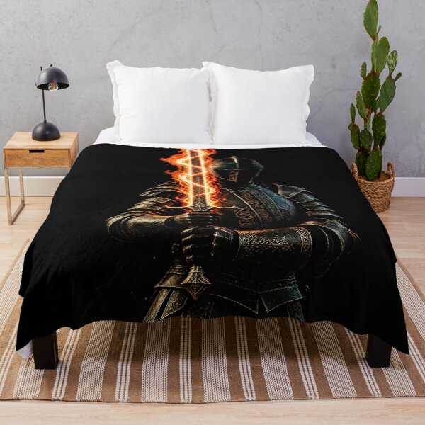 Item preview, Black Knight with Flaming Sword designed and sold by Michael J Design.