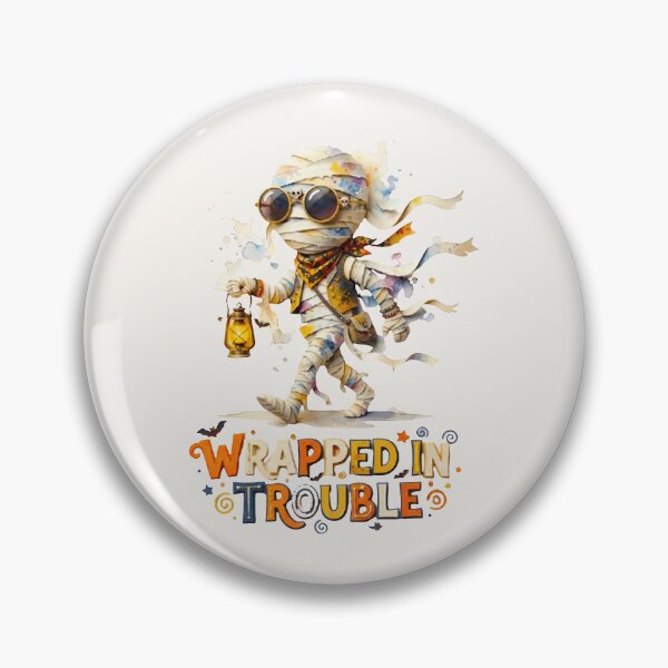 Item preview, Wrapped In Trouble - Cute Mummy Halloween 3D Papercut Art designed and sold by MT-Hub | Art for Every Soul.