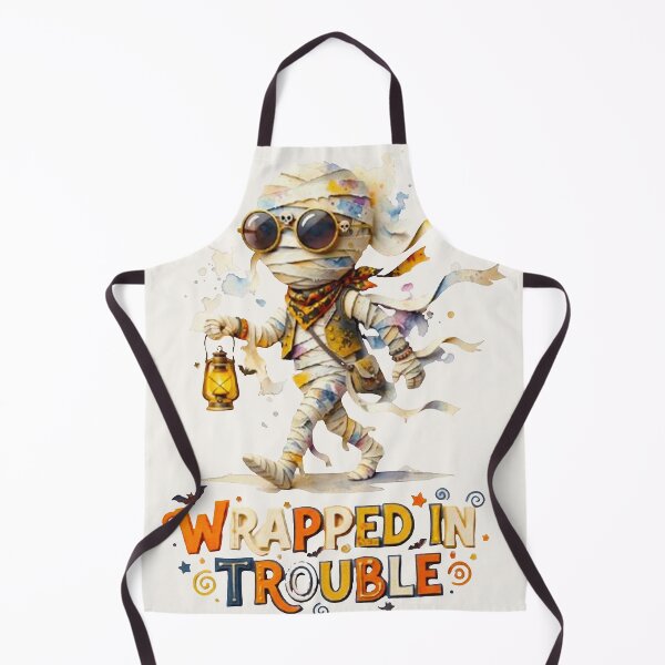 Item preview, Wrapped In Trouble - Cute Mummy Halloween 3D Papercut Art designed and sold by MT-Hub | Art for Every Soul.
