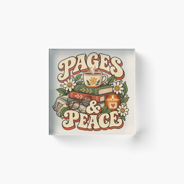 Item preview, Pages and Peace Cozy Reading Design designed and sold by Mostafa Studio.