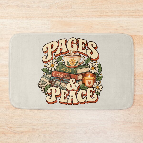 Item preview, Pages and Peace Cozy Reading Design designed and sold by Mostafa Studio.