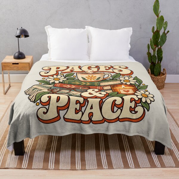 Item preview, Pages and Peace Cozy Reading Design designed and sold by Mostafa Studio.