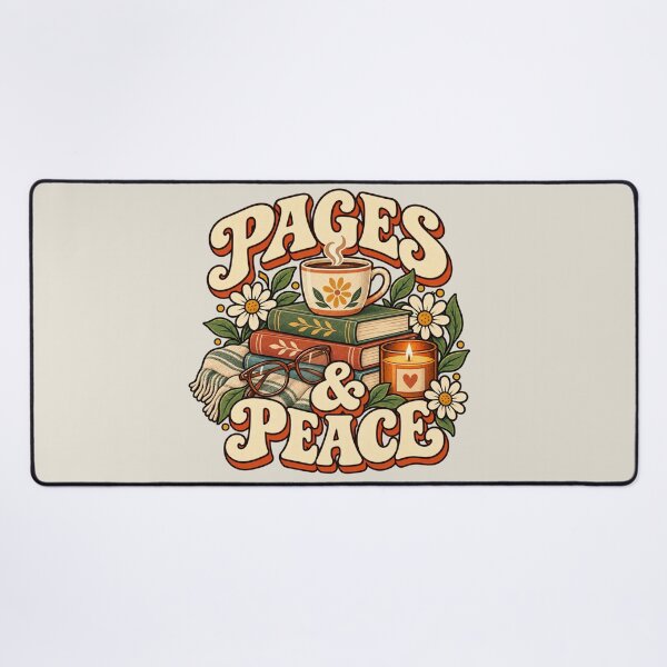 Item preview, Pages and Peace Cozy Reading Design designed and sold by Mostafa Studio.