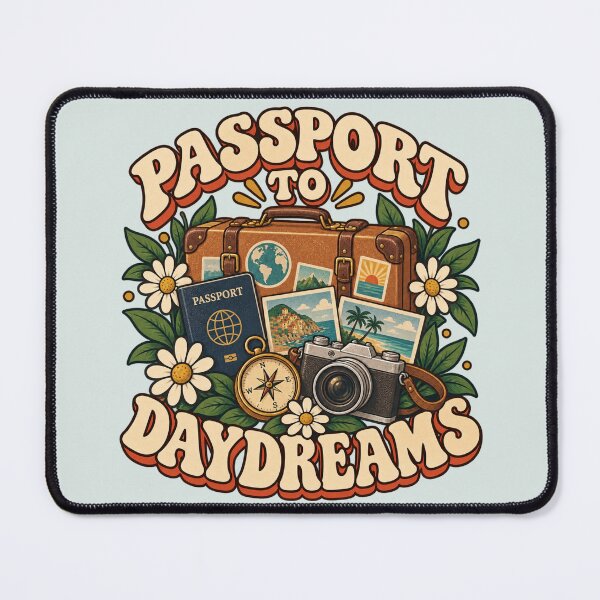 Item preview, Passport to Daydreams Retro Travel Design designed and sold by Mostafa Studio.