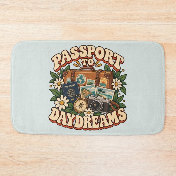 Item preview, Passport to Daydreams Retro Travel Design designed and sold by Mostafa Studio.