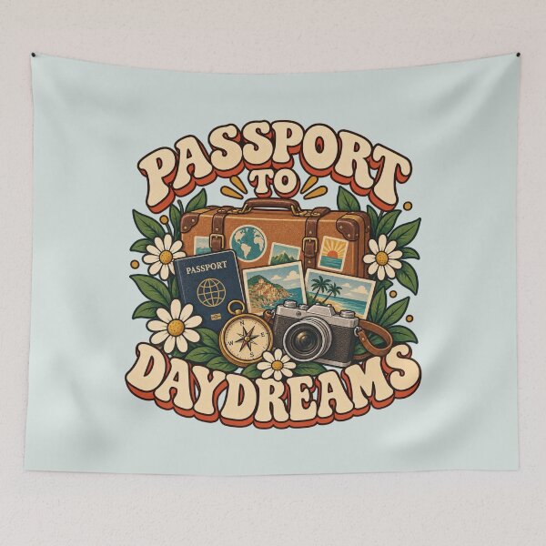 Item preview, Passport to Daydreams Retro Travel Design designed and sold by Mostafa Studio.