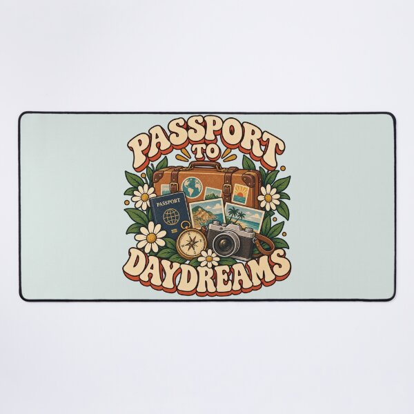 Item preview, Passport to Daydreams Retro Travel Design designed and sold by Mostafa Studio.