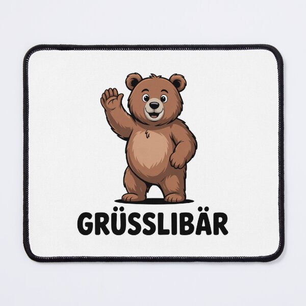 Item preview, Grüsslibär – süßer Bär Wortspiel Grizzlybär Gruß designed and sold by LoFizzy.