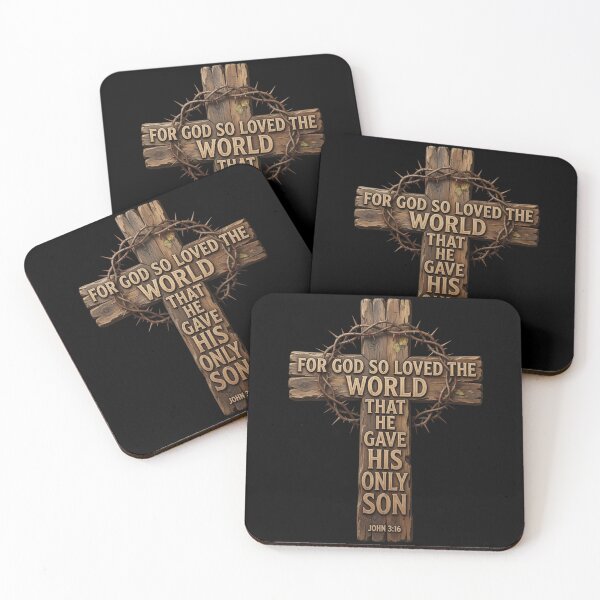 Item preview, John 316 Jesus Cross Christian Bible Verse Faith Inspired designed and sold by CF_VintageDesign.
